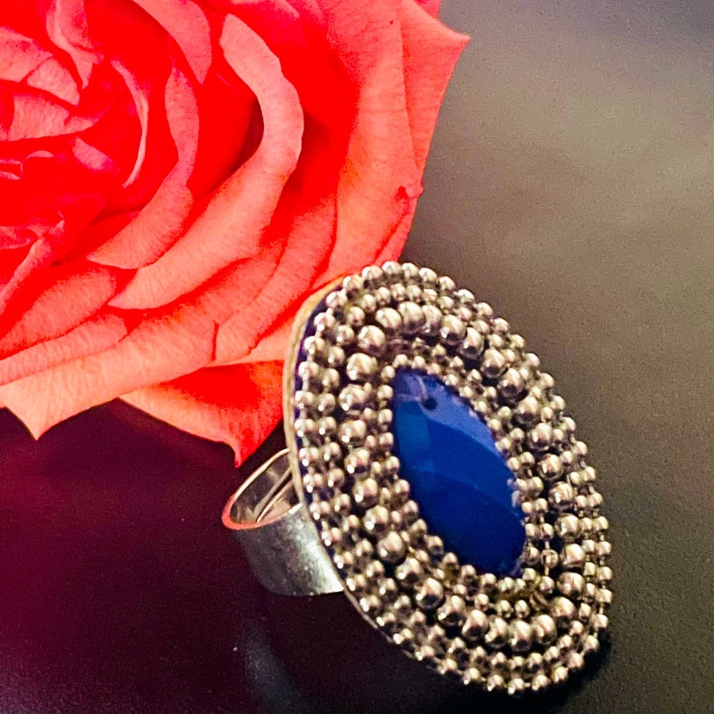 🦋 Boho Seed Bead Adjustable Ring - Picture 3 of 13